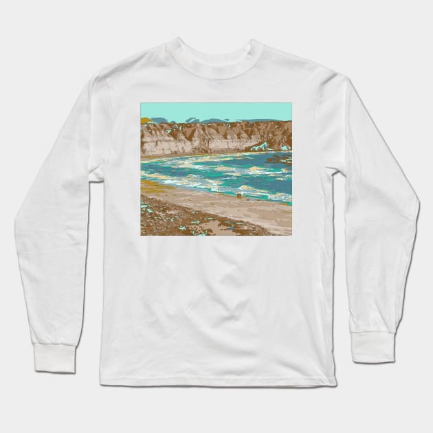 Adelaide Beach South Australia Long Sleeve T-Shirt by MGphotoart